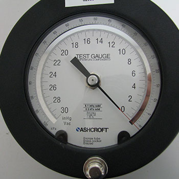 pressure testing dial