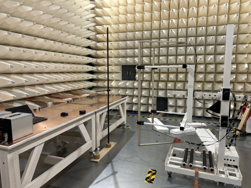 EMI testing chamber