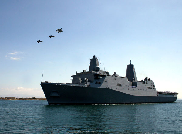 US navy San Antonio class USS New Orleans ship