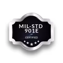 MIL-STD 901E badge